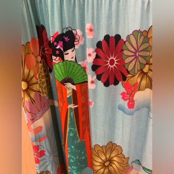 Johnny Was Kingyo Sleeveless Dress – Geisha Print – Size M - Picture 10 of 11